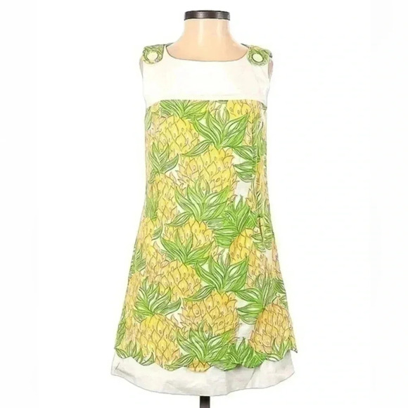 Lilly Pulitzer | Florida Goin’ Bananas Tropical Print Sleeveless Dress Size 0 - Picture 1 of 3
